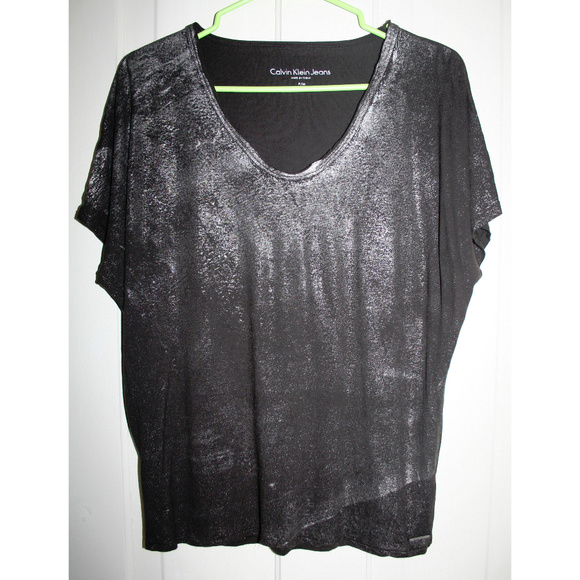 Calvin Klein Jeans Tops - 🔥SOLD🔥 Metallic Calvin Klein Jeans top t-shirt